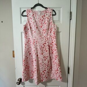 Eliza J Floral Mini Dress in Pink and White